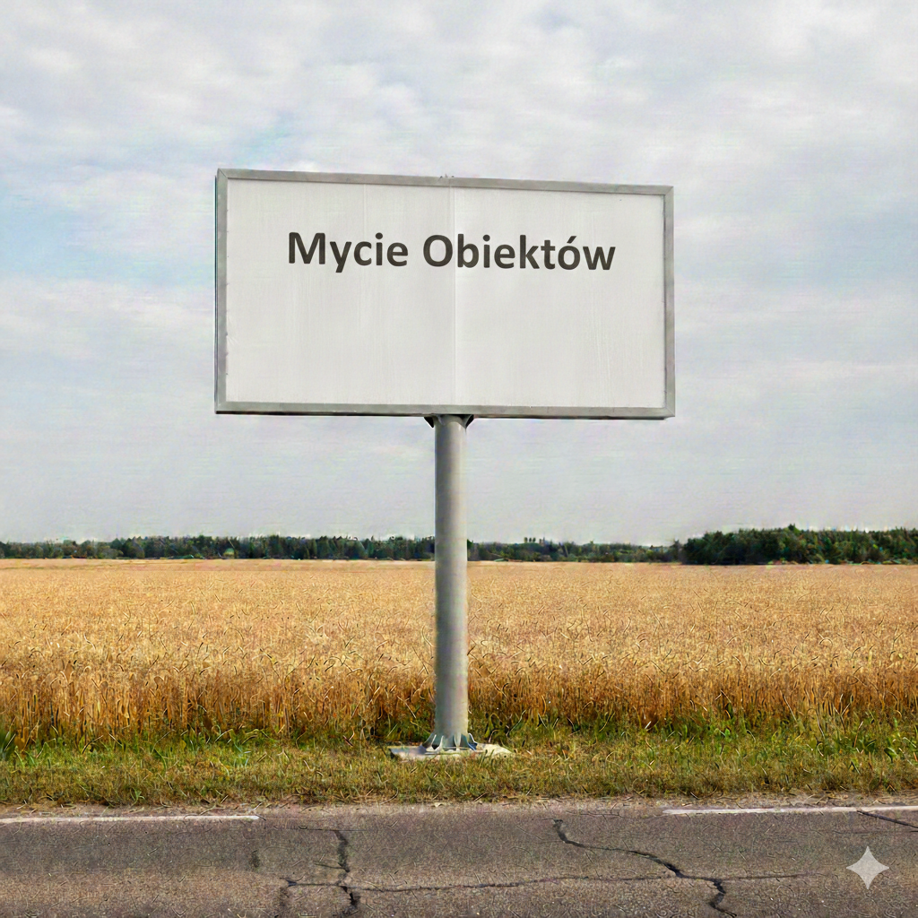Po: Billboard - mycie nośnika reklamowego