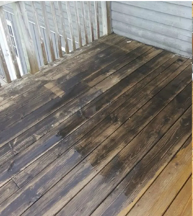 Przed: Taras drewniany - odnowienie